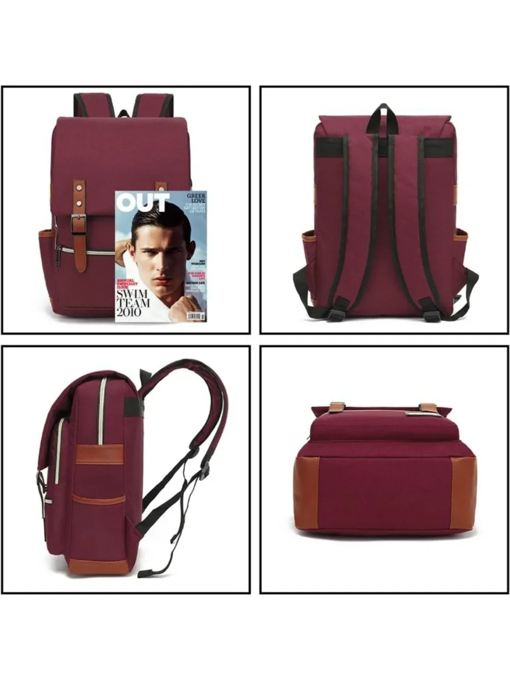 Sleek Slim Business Laptop Backpack for Men & Women, Tear-Resistant Travel Bag
